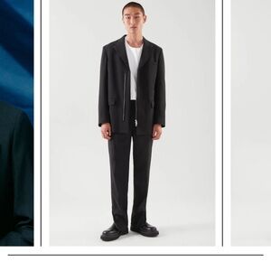 COS wool zipper blazer size 36r (unisex design, fits women XL and men L)